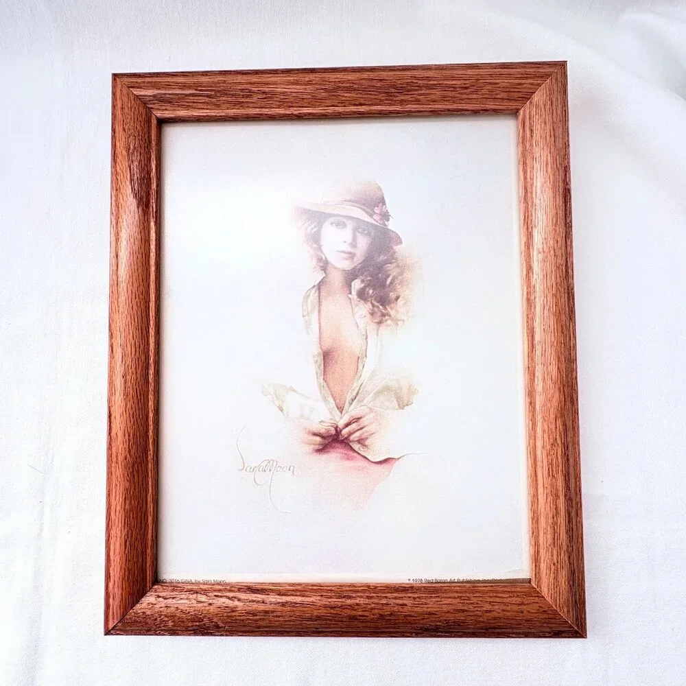Vintage 1970s Sara Moon Framed‎ Art Prints Jacqueline & Gina